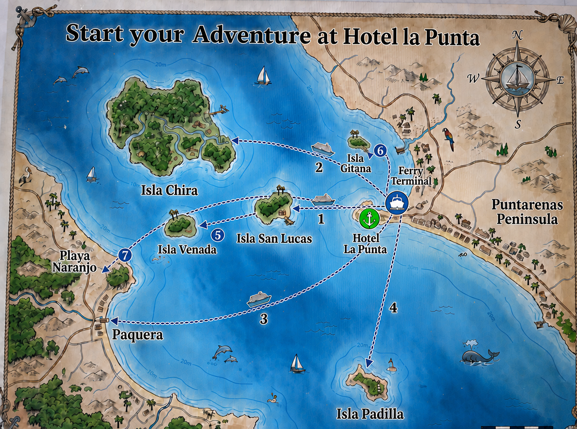 Start your Adventure at Hotel la Punta